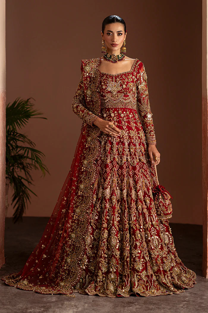 ⁠Ruby Red Full-Length Gown