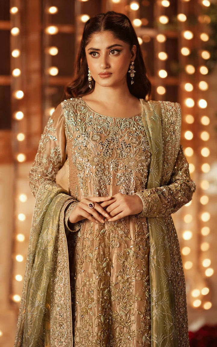Pakistani Wedding Dress in Kameez and Sharara Style