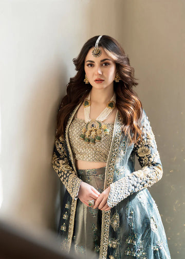 Pakistani Wedding Dress in Jacket and Sharara Style