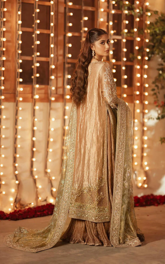 Pakistani Wedding Dress in Kameez and Sharara Style
